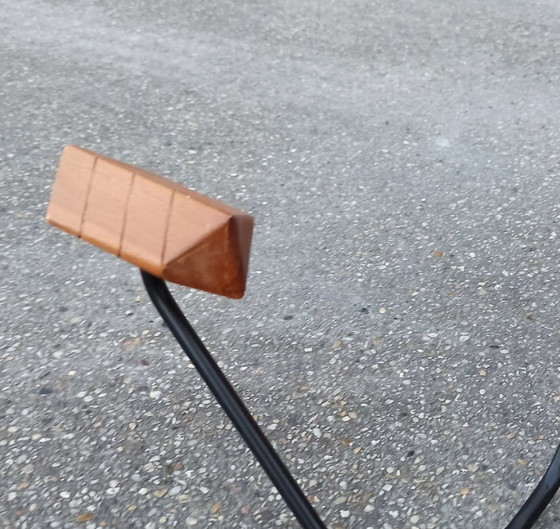 Image 1 of Appendiabiti da parete vintage in teak e metallo