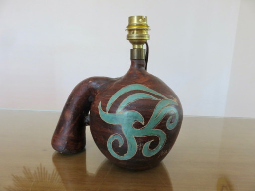 Ceramic lamp signed, circa 1960