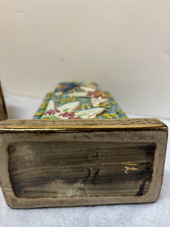 Image 1 of Mid-eeuws Belgisch Schoorsteen klokstel