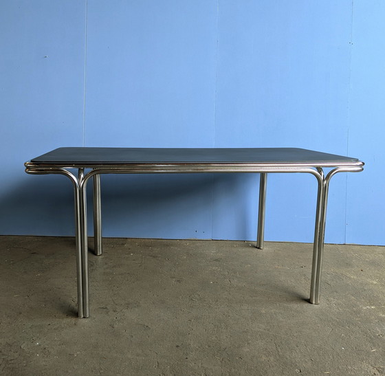 Image 1 of Mesa de comedor cromada de mediados de siglo