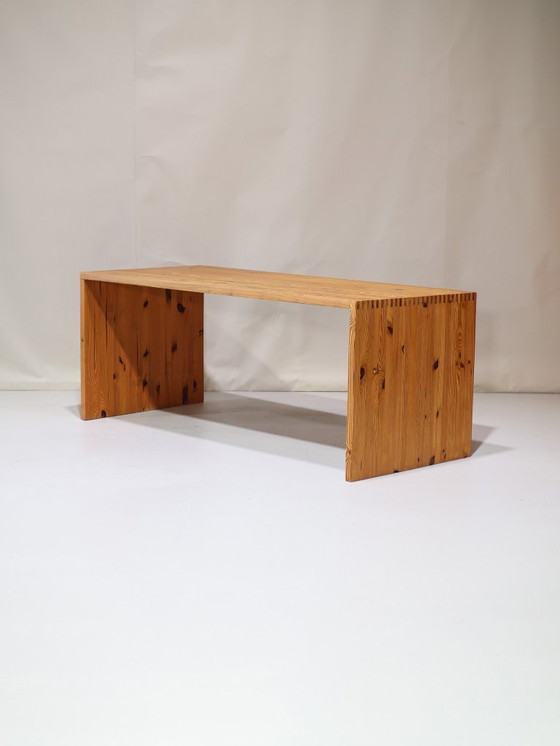 Image 1 of Ate van Apeldoorn Schreibtisch Esstisch Kiefer 1970er