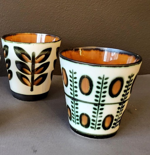 Vintage Boch Rambouillet & Boch Walnut Cups (1968)