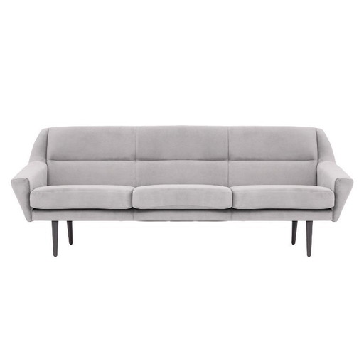 Sofa SKAGEN silver velour, Scandinavian design