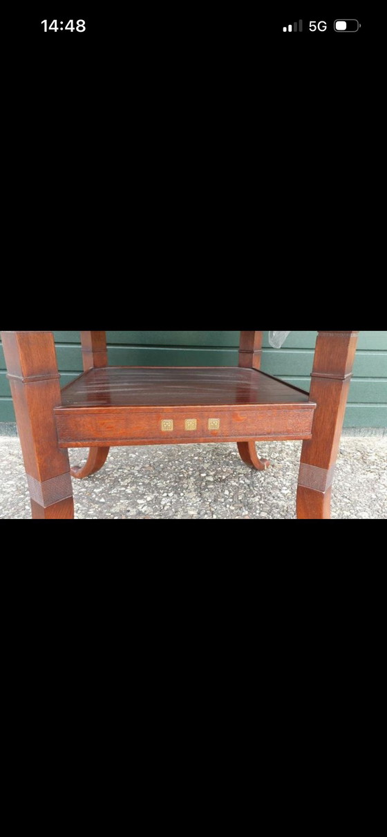 Image 1 of Schuitema Jugendstil-Esstisch aus Kirschholz