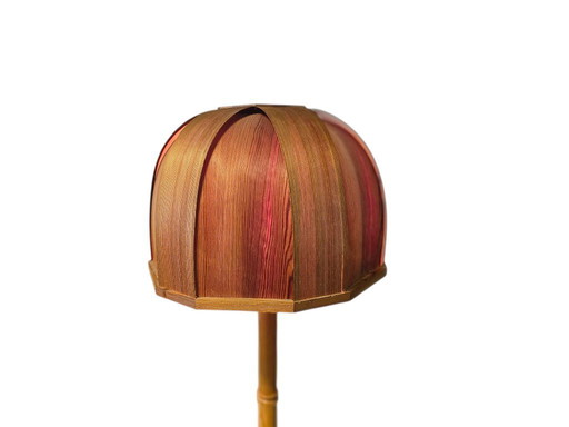 GB Solbackens Svarveri - grenenfineer - vloerlamp - Zweden - 1970's