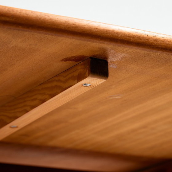 Image 1 of MK9976 Table de salle à manger restaurée en teck et chêne