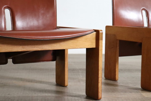 Sillones Afra y Tobia Scarpa Modelo 925 para Cassina, Italia, década de 1970