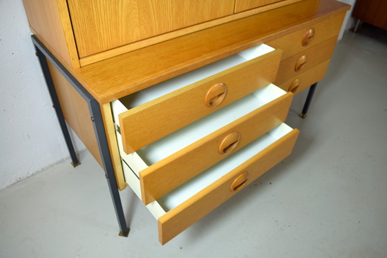 Image 1 of Mid Century Dresser Vintage Cabinet Highboard Hellerau Chest of Drawers