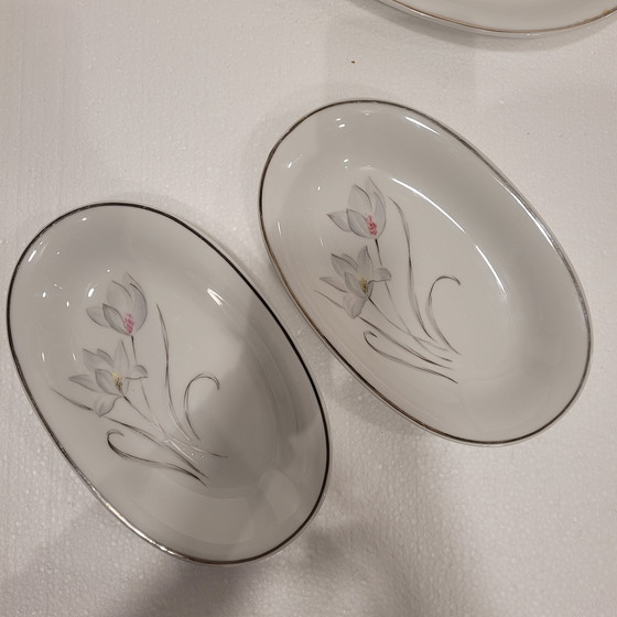Image 1 of Vajilla de Porcelana Flores, Eschenbach, 55 Piezas, 50’s - Alemania