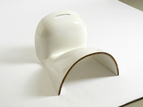 Image 1 of Very rare white stool by Winfried Staeb from the 1970s for the Form + Life Collection