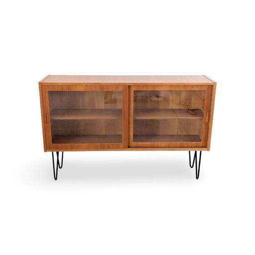 Origineel Poul Hundevad Midcentury Dressoirs Teak Vitrine Vintage