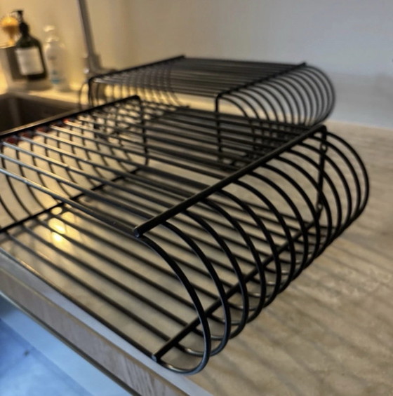 2x AYTM SHELVES CURVA BLACK – Shelving unit, Metal (photo 3 of 5)