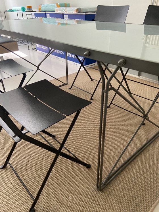 Image 1 of Ikea Moment glazen eettafel