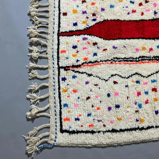 Tapis berbère azilal tissé main artisanale authentique 150/250 cm