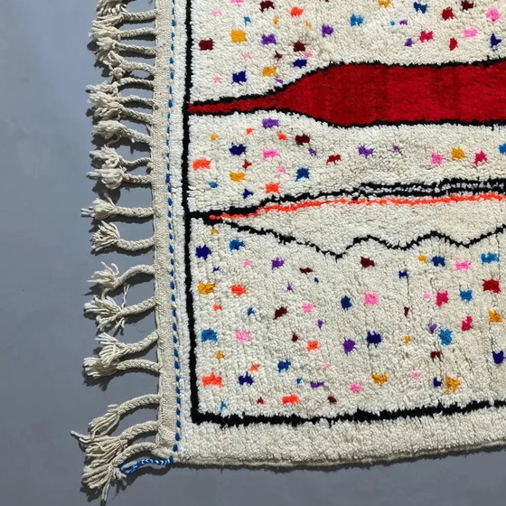 Image 1 of Tapis berbère azilal tissé main artisanale authentique 150/250 cm