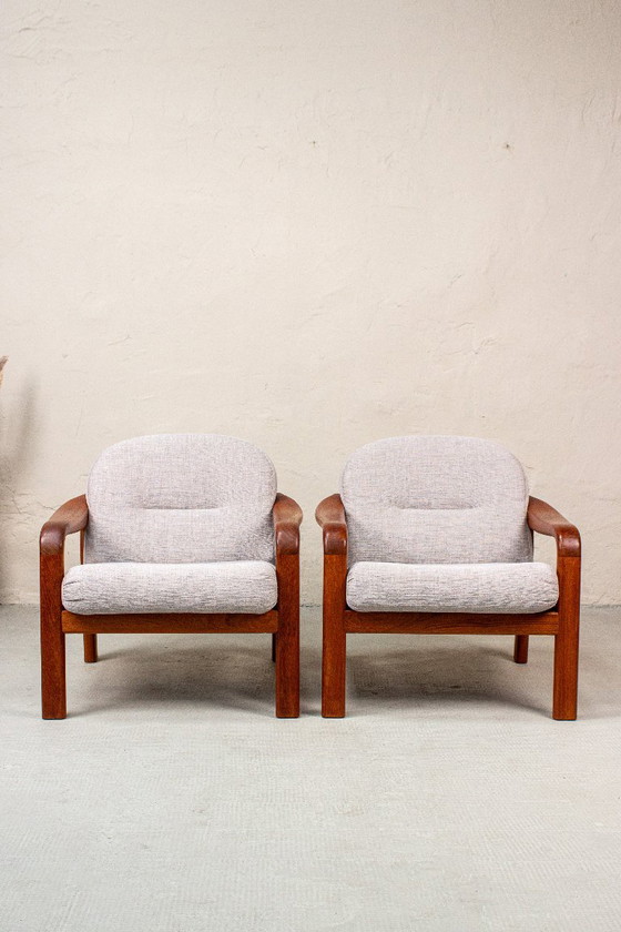2 poltrone vintage in teak, stile danese anni '60. – Komfort, Textile (photo 14 of 18)