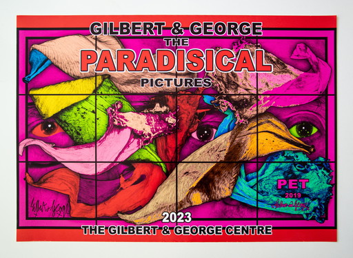 Gilbert & George Signed Poster / The Paradisical Pictures - Pet / 59.4 x 84.1cm 23.4 x 33.1in (A1)