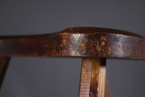 Vintage melkkruk, met bonenzitting, brutalistisch ontwerp, volkskunst, jaren 1950 – Krukjes, Wood (photo 9 of 14)