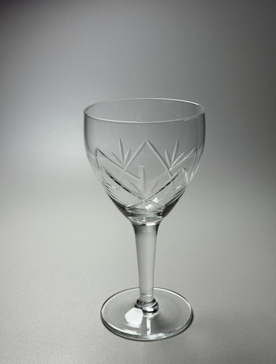 Image 1 of 6 grandi bicchieri da vino in cristallo - Holmegaards
Glasværk. Anni '20