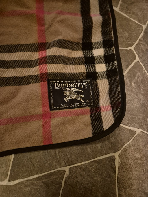 Vintage Burberry picnic blanket
