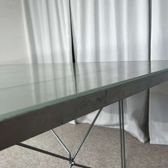 Dining table / desk "Moment" by Niels Gammelgaard, Ikea, 1990 – Glass (photo 9 of 17)