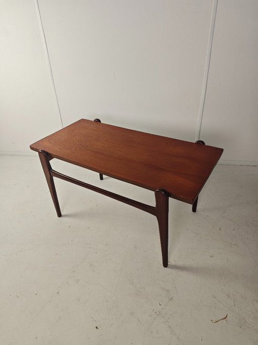 Mesa de centro vintage de teca de estilo moderno de mediados de siglo – salontafels, Wood (photo 2 of 10)