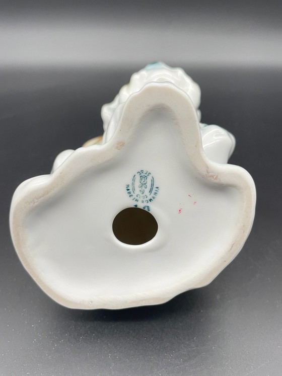 IRIS Romania, Expressive Vintage Porcelain Dog Sculpture, Mid Century, Decorative Objects, Grey (photo 8 of 8)