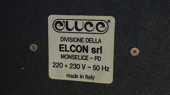 Image 1 of Zeldzame vintage E'Luce vloerlamp met Murano-glas – Design italien