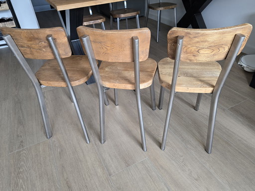 6 Tube Frame Dining Chairs