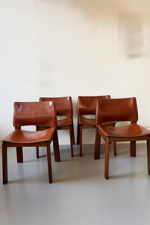 4 Afra & Tobias ScArpa leather chairs