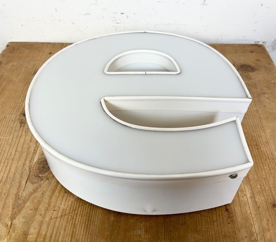 Image 1 of Vintage Illuminated Letter E , 1980s