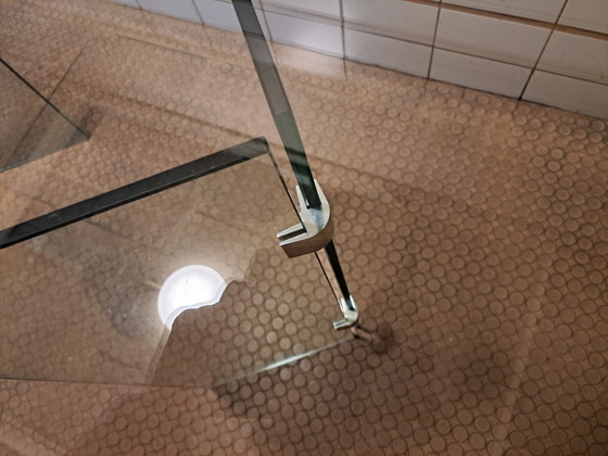 Image 1 of Glass dining table Leon Rosen Style