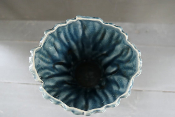 Image 1 of Art Nouveau Barbotine vaas 832 versierd met korenaren