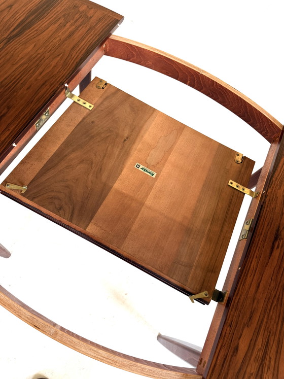 Vintage Rosewood Extendable Dining Table ‘60s – Kondor Möbel-Perfektion, Metal (photo 4 of 15)