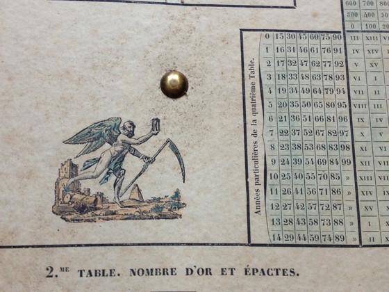 Image 1 of ewiger Kalender, Jahr 1855