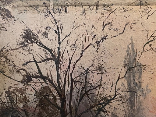 Beautiful painting - A. Anglade - Winter