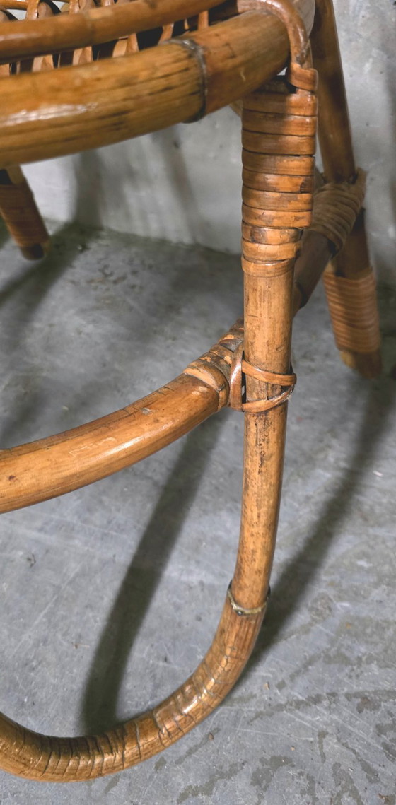 Image 1 of Juego de 4 sillas de bambú de Bonacina, 1960