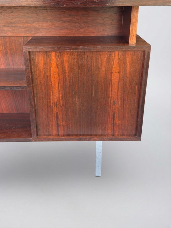 Image 1 of Freestanding vintage rosewood desk, 1960s