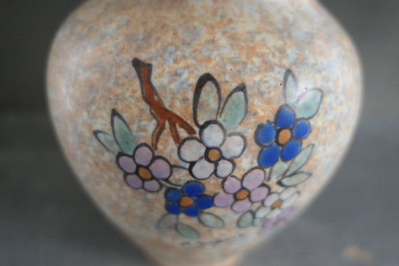 Image 1 of Art Deco A. Dubois vaas pastelkleuren