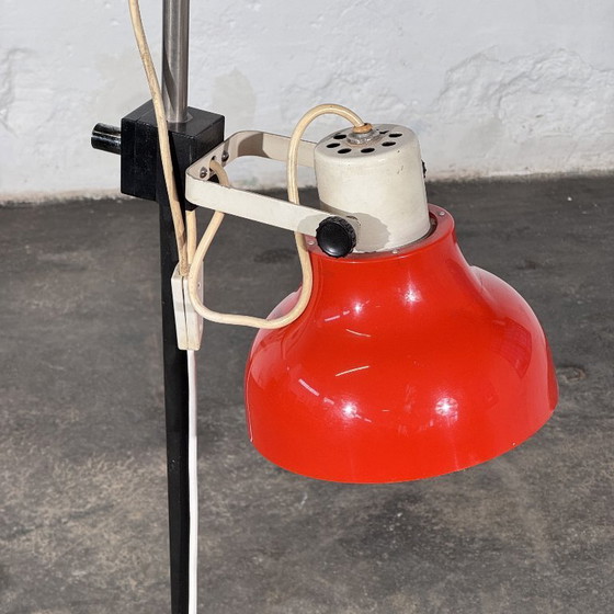 Lampada da terra vintage rossa a doppio faretto, anni '70 – Lampade da terra, Metallo (photo 4 of 9)