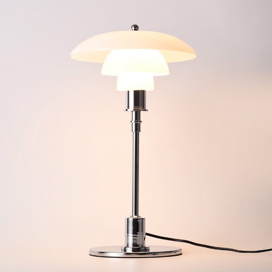 Nuova Lampada da Tavolo Vetro Opale Design Danese 50cm Stile Poulsen – Lampade da tavolo, Glass, Metal (photo 4 of 15)
