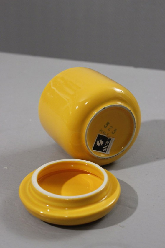 Image 1 of Pino Spagnolo & Sicart Italia - Senapiera vintage in ceramica, Space Age, anni '70