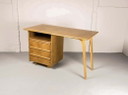 Cees Braakman Mid-Century Dutch Design EE02 Oak Desk for Pastoe. The Netherlands, 1950s.