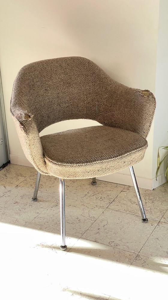 Sillón KNOLL Años 70 – Sillas auxiliares, Lana, Metal (photo 5 of 27)