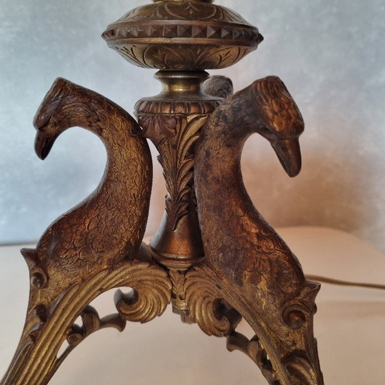 Image 1 of Candeliere elettrificato in bronzo Art Déco