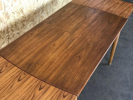 Image 1 of 60s 70s Oak Teak Dining Table Danish Modern Design Denmark 60s