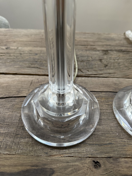 Image 1 of Lampada da tavolo trasparente Vandeheg - 2 pezzi