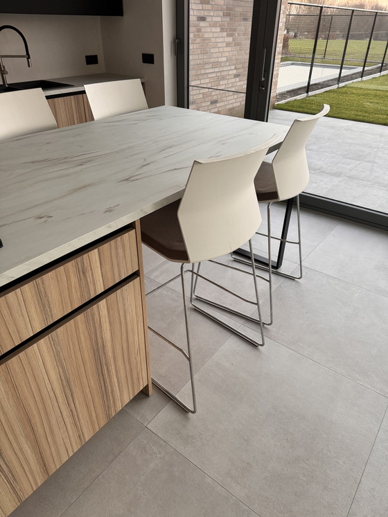 Image 1 of 4x Barstool Andreas Krob for Bene