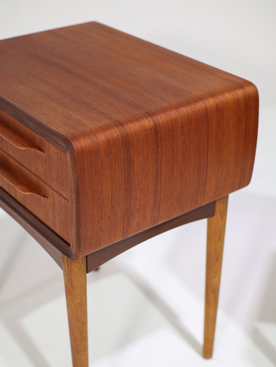 Image 1 of Johannes Andersen Silkeborg teak Danish bedside tables 1960s