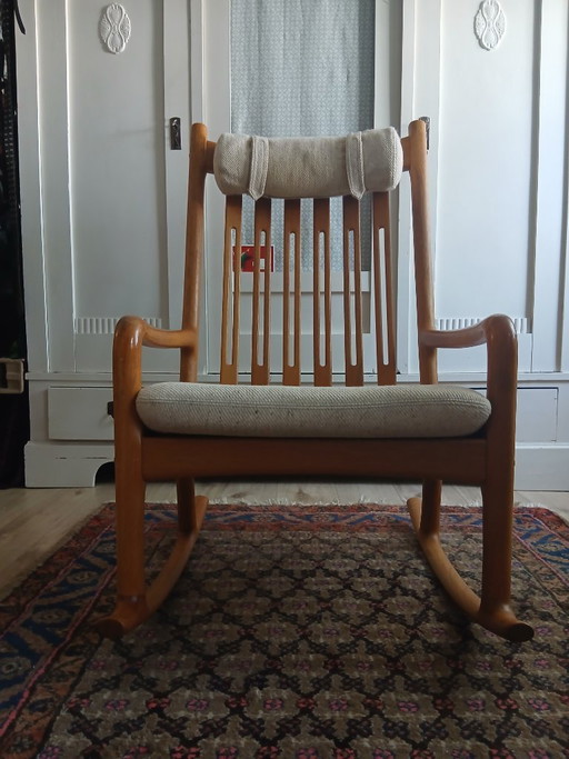 Original Hans Olsen Schaukelstuhl – Mid-Century Design-Klassiker (50er/60er) – schommelstoelen, Wood